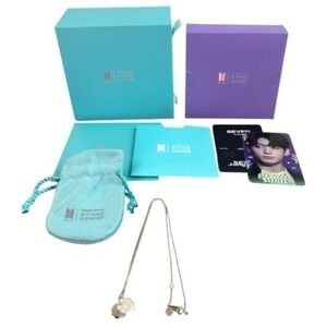 STONEHENgE x BTS Necklace Jungkook Coexist Silver OS Excellent Packaging PC